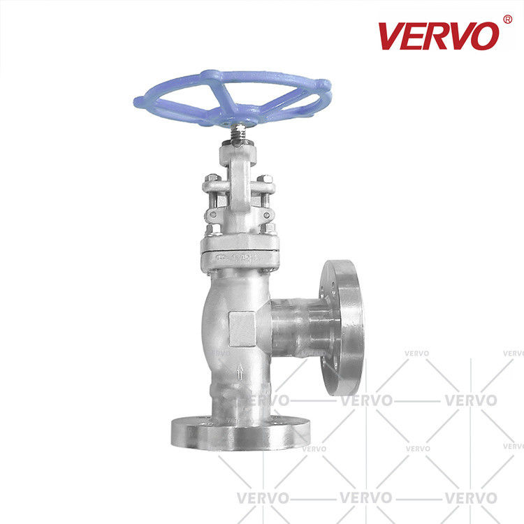 China Forged Steel Globe Control Valve Stainless Steel F316 Flanged Angle factory