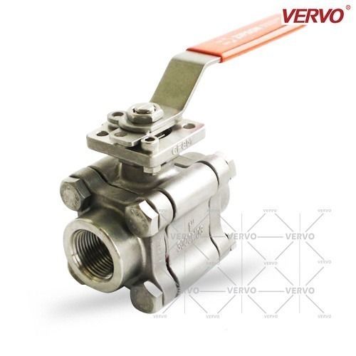 China DN25 3pcs Ball Valve 200Lb F304 F316 1&quot; FNPT Ball Valve Stainless Steel factory