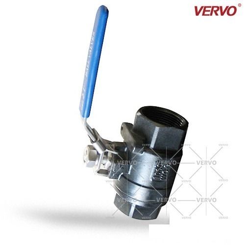 China Dn20 Hex 3/4 Inch 2000 PSI Floating Ball Valve Carbon Steel 2 Piece 2pc factory