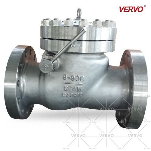 China SS CF8M Swing Check Valve Class 900 DN200 With Hammer 8 Cast Steel RTJ End factory